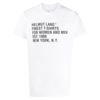 Helmut Lang Camiseta ampla de algodão - Branco