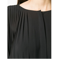 Henrik Vibskov Vestido com pregas e fenda - Preto