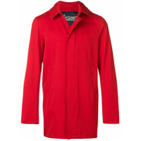 Herno Casaco midi com abotoamento único - Vermelho