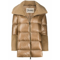 Herno contrasting-detail puffer jacket - Neutro
