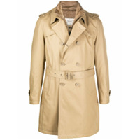 Herno Trench coat com abotoamento duplo de algodão - Neutro