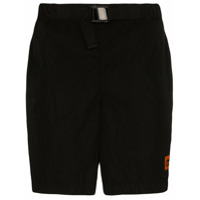 Heron Preston Bermuda com fivela de logo - Preto