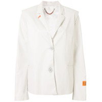 Heron Preston Blazer com abotoamento simples e sobreposição - Branco