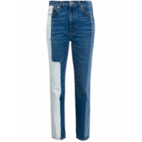 Heron Preston Calça jeans cenoura com recortes - Azul