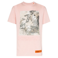 Heron Preston Camiseta com estampa de garça - Rosa