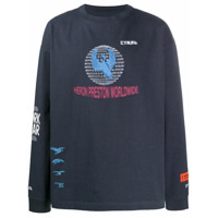 Heron Preston Camiseta com estampa de logo - Azul