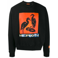 Heron Preston Camiseta com estampa frontal - Preto