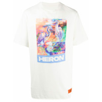 Heron Preston Camiseta decote careca com estampa - Branco