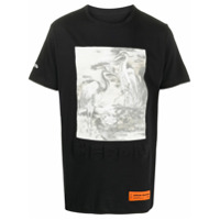 Heron Preston Camiseta decote careca com estampa - Preto