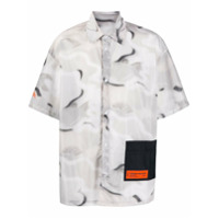Heron Preston Camiseta mangas curtas com patch de logo - Cinza