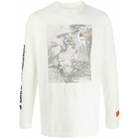 Heron Preston Camiseta mangas longas com estampa gráfica - Neutro