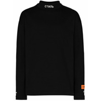 Heron Preston Camiseta mangas longas com logo bordado - Preto