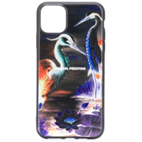 Heron Preston Capa para iPhone 11 Pro Max Times - Preto