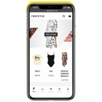 Heron Preston Capa para iPhone XS com logo - Amarelo