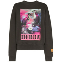 Heron Preston Moletom com estampa de garça - Marrom