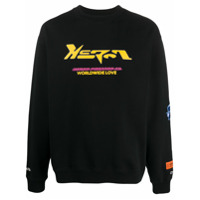 Heron Preston Moletom com estampa de logo - Preto