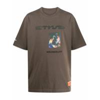 Heron Preston swan-print logo T-shirt - Cinza