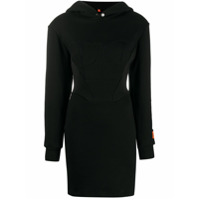 Heron Preston Vestido de tricô com capuz - Preto