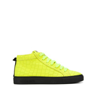 Hide&Jack crocodile-effect high-top sneakers - Amarelo