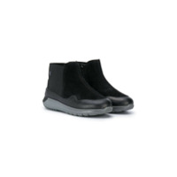 Hogan Kids Ankle boot com solado chunky - Preto