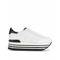 Hogan Tênis plataforma 'H368' de couro - Branco