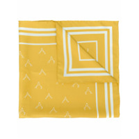 Holland & Holland Echarpe de seda com estampa - Amarelo