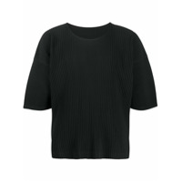 Homme Plissé Issey Miyake Blusa mangas curtas com pregas - Preto