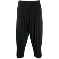 Homme Plissé Issey Miyake Calça com pregas - Preto