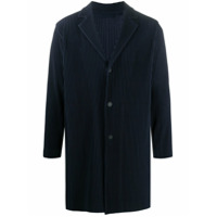 Homme Plissé Issey Miyake fitted single-breasted coat - Azul