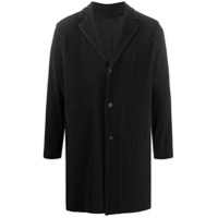 Homme Plissé Issey Miyake fitted single-breasted coat - Preto