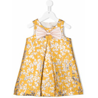 Hucklebones London Vestido com brocado floral - Amarelo
