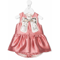 Hucklebones London Vestido curto metálico - Rosa