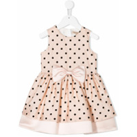 Hucklebones London Vestido evasê com estampa de poás - Rosa