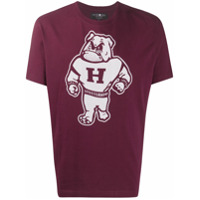 Hydrogen bulldog-print cotton T-shirt - Vermelho