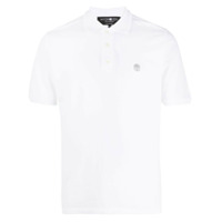 Hydrogen Camisa polo mangas curtas com estampa de logo - Branco