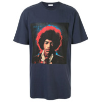 Ih Nom Uh Nit Camiseta com estampa Jimi Hendrix de algodão - Azul