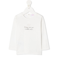 Il Gufo Blusa com bordado de coroa - Branco