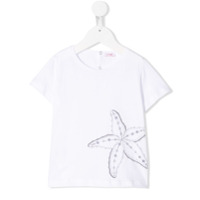 Il Gufo Camiseta com estampa de estrela - Branco