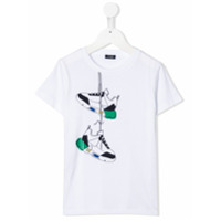 Il Gufo Camiseta com estampa de tênis - Branco
