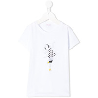 Il Gufo Camiseta com estampa gráfica - Branco