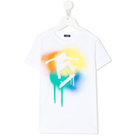 Il Gufo Camiseta de algodão com estampa grafite - Branco