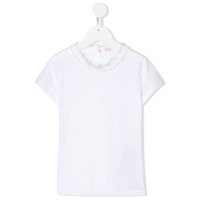 Il Gufo Camiseta mangas curtas com gola contrastante - Branco