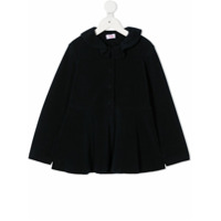 Il Gufo Casaco com abotoamento e babados na gola - Azul