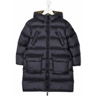 Il Gufo Casaco matelassê com abotoamento simples - Azul