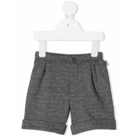 Il Gufo herringbone-pattern shorts - Cinza