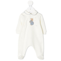 Il Gufo Pijama com patch Teddy Bear - Branco