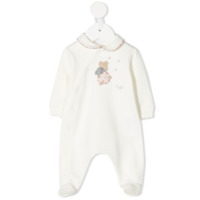 Il Gufo Pijama com patch Teddy Bear - Branco