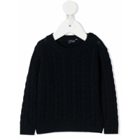 Il Gufo Suéter mangas longas de tricô - Azul