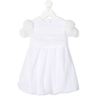 Il Gufo Vestido com aplicação de pompom - Branco