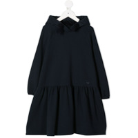 Il Gufo Vestido mangas longas com capuz - Preto